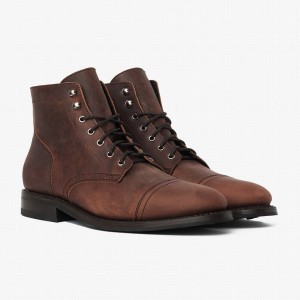 Thursday Boots Captain Veterlaarzen Heren Chocola | OWQ2853SW