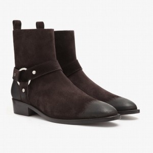 Thursday Boots Harness Chelsea Laarzen Heren Donkerbruin | IYW632TX