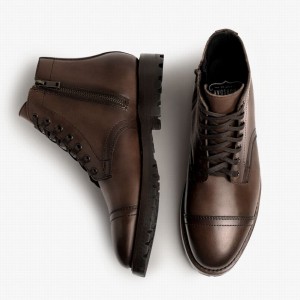 Thursday Boots Major Veterlaarzen Heren Chocola | IES4979PX