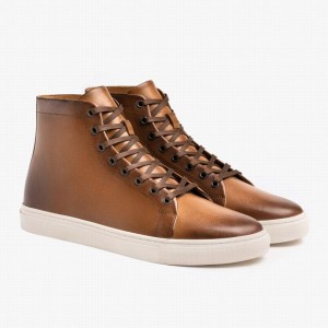 Thursday Boots Premier Hoge Sneakers Dames Toffee | BHB9298RO