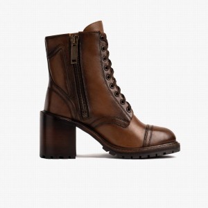 Thursday Boots Rebel Veterlaarzen Dames Walnut | XFF9198LK