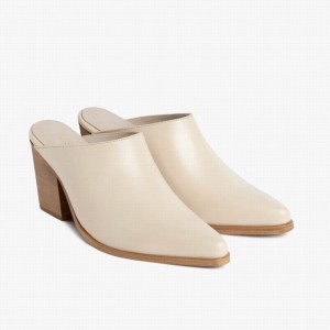 Thursday Boots Summer Mules Dames Wit | FAN3838PT