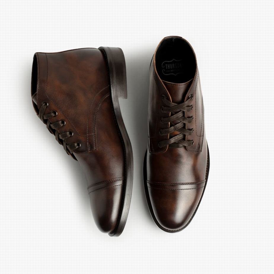 Thursday Boots Cadet Chukka Laarzen Heren Koffie | PFO8226DZ