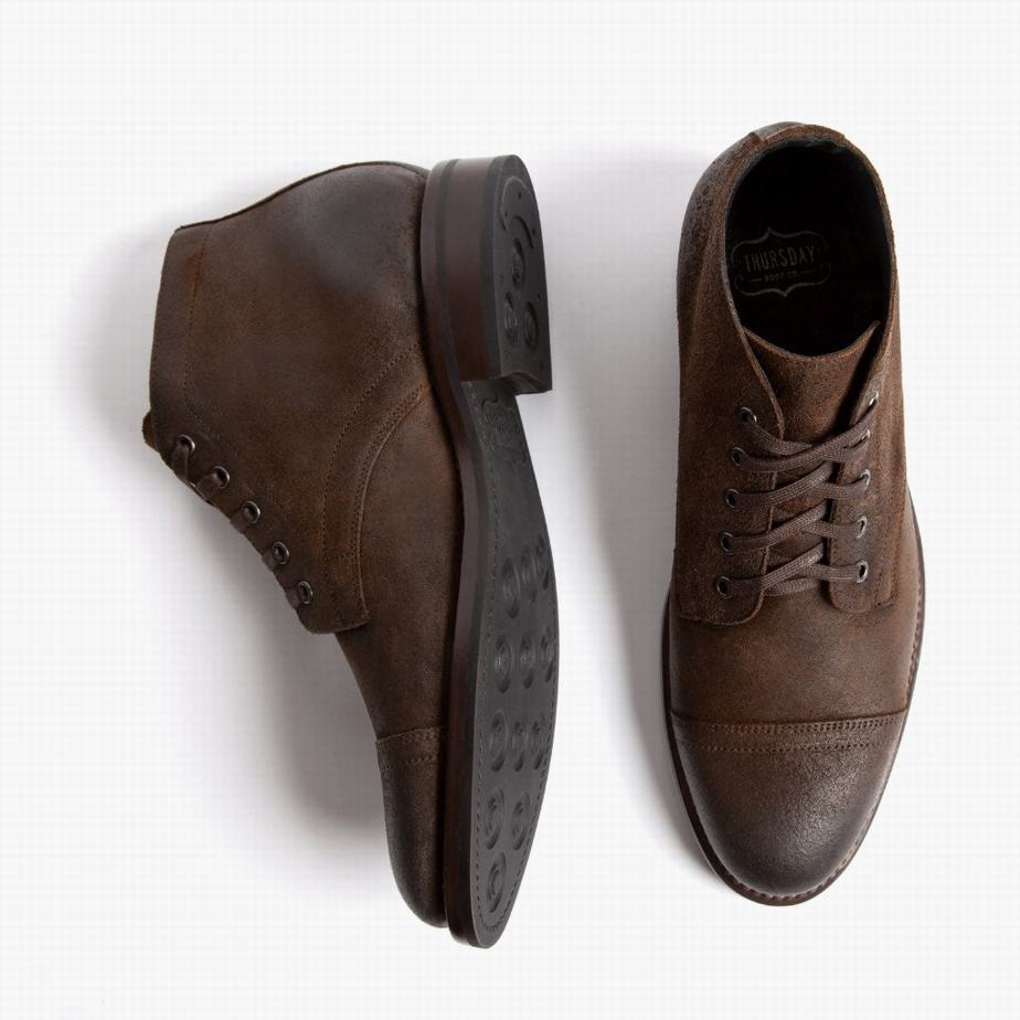 Thursday Boots Cadet Chukka Laarzen Heren Mocha | MPW8090WV