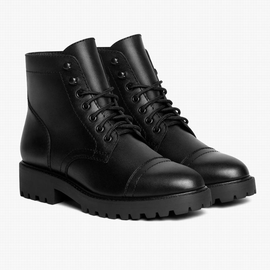 Thursday Boots Captain StormKing® Veterlaarzen Dames Zwart | QUO2682QU