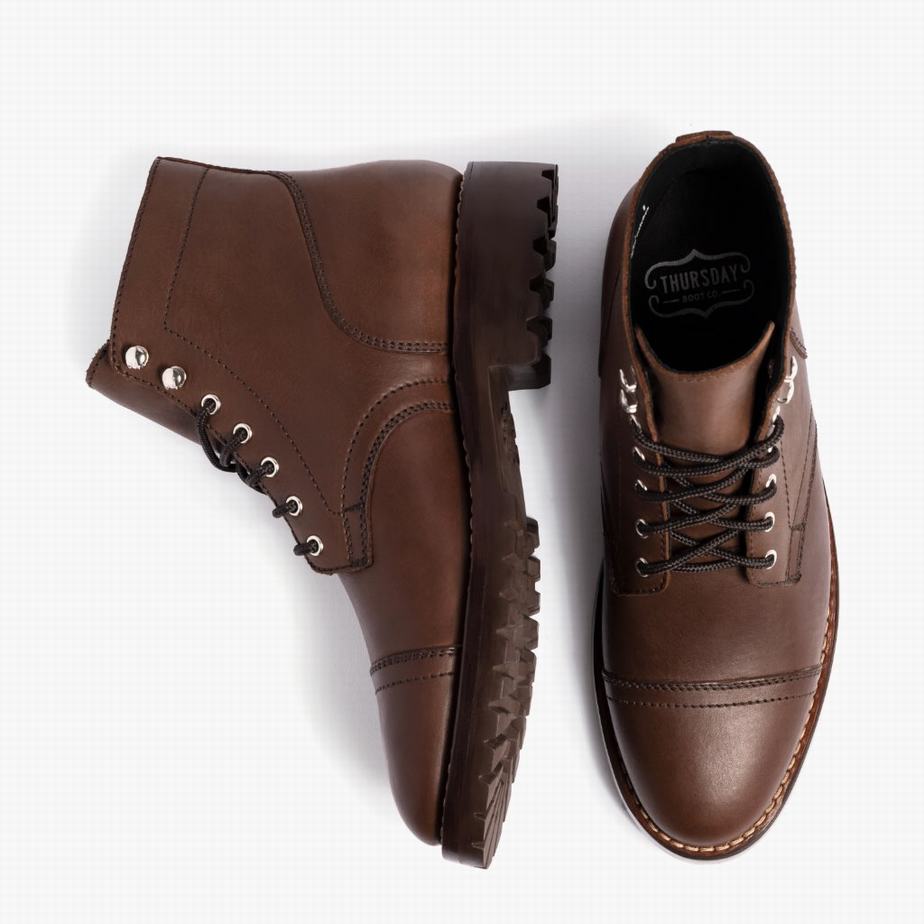 Thursday Boots Captain StormKing® Veterlaarzen Heren Chocola | QKX1939NJ