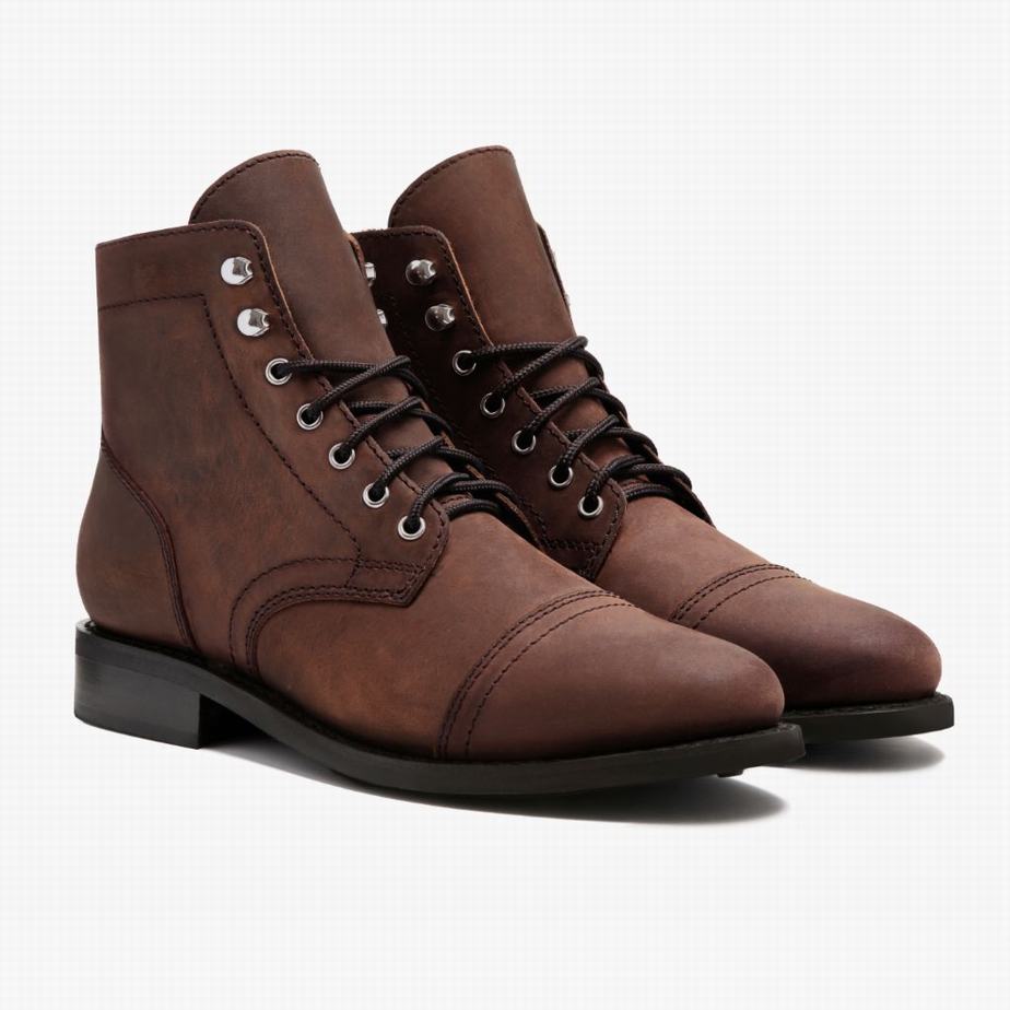 Thursday Boots Captain Veterlaarzen Dames Bruin | HHL911FE