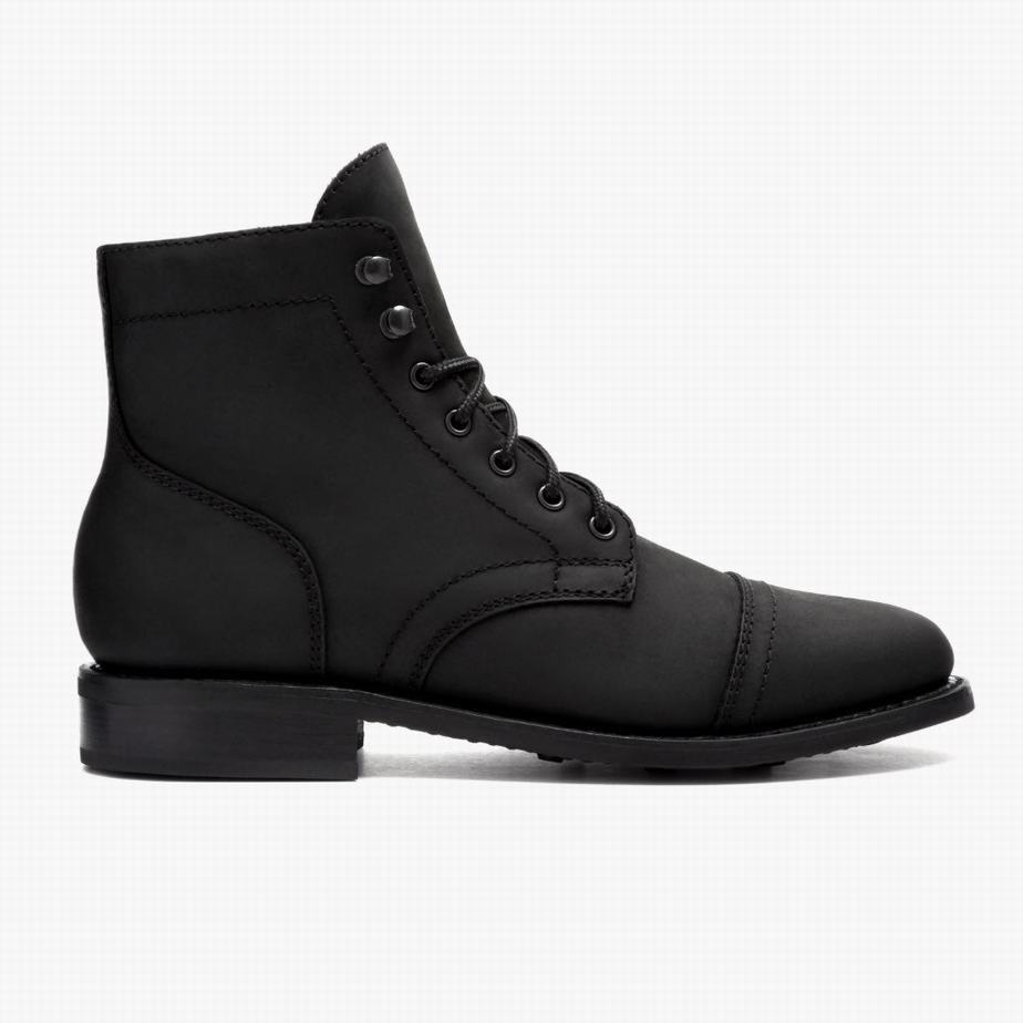 Thursday Boots Captain Veterlaarzen Dames Zwart | AXM5597AT