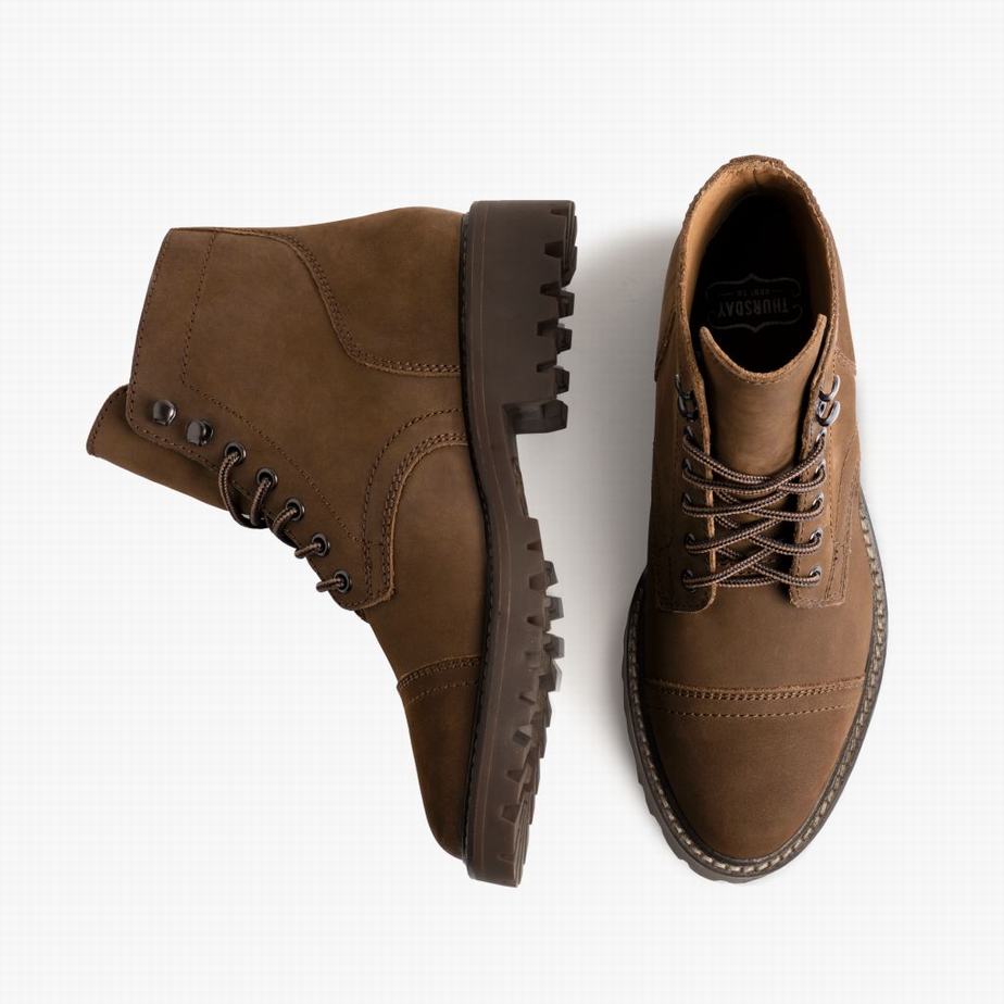 Thursday Boots Captain Veterlaarzen Dames Bruin | DAJ7996XF