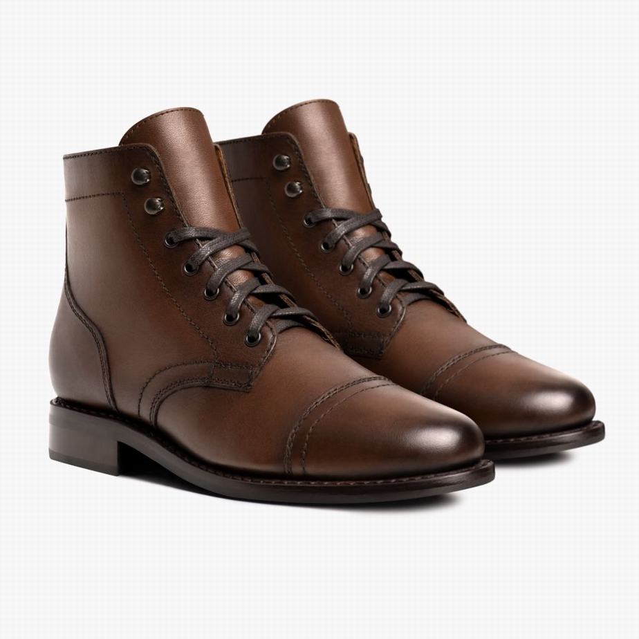 Thursday Boots Captain Veterlaarzen Dames Walnut | OMF2361YP