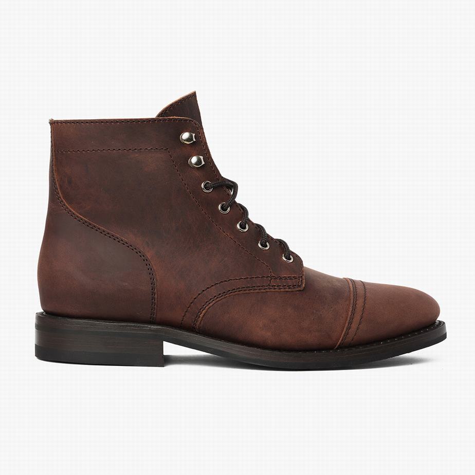 Thursday Boots Captain Veterlaarzen Heren Chocola | OWQ2853SW