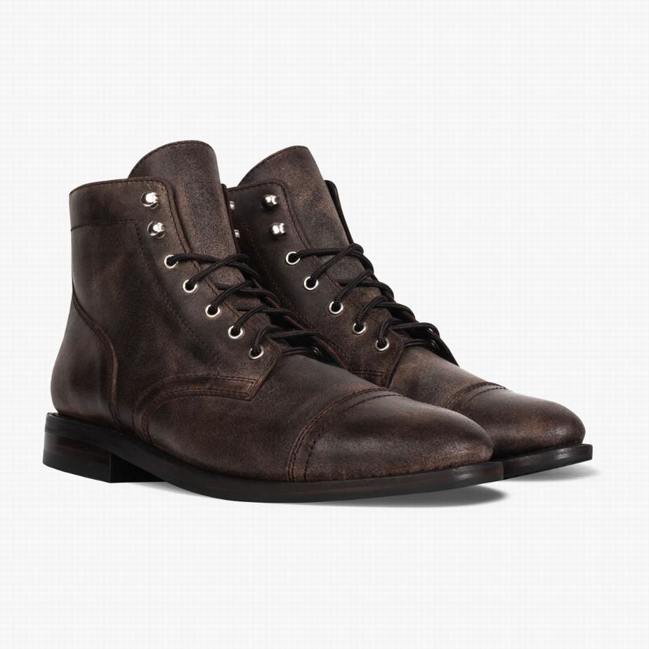 Thursday Boots Captain Veterlaarzen Heren Koffie | UBZ4467IU