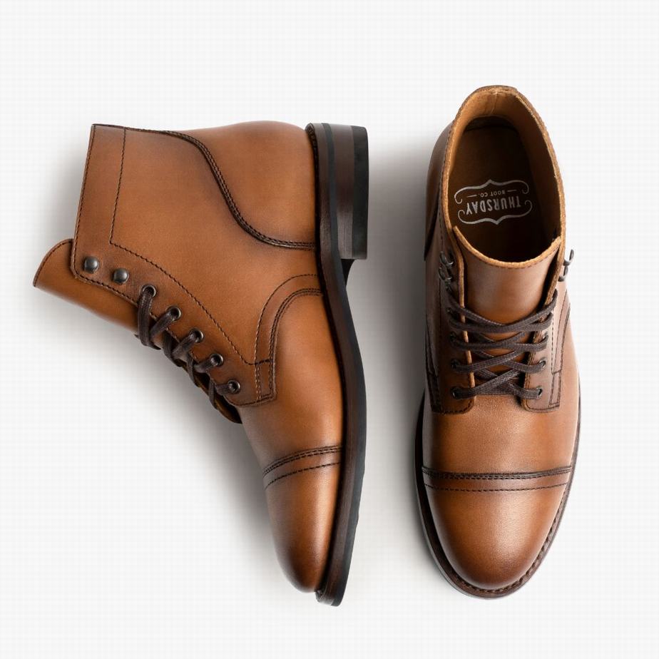 Thursday Boots Captain Veterlaarzen Heren Toffee | HHX718RK