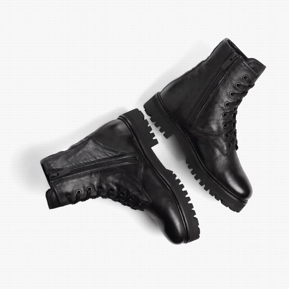 Thursday Boots Combat Veterlaarzen Dames Zwart | ESO1899GU