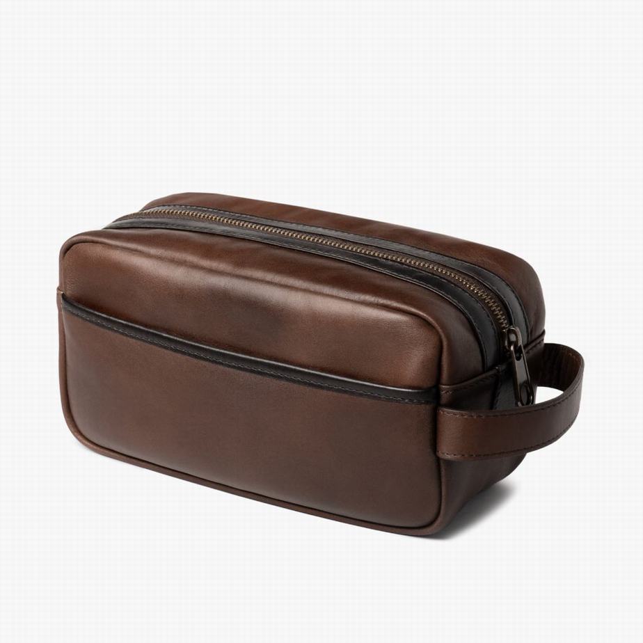 Thursday Boots Dopp Kit Toilettas Heren Chocola | WUA6568LE