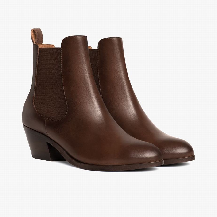 Thursday Boots Duchess Bootie Chelsea Laarzen Dames Koffie | NVO5819XO