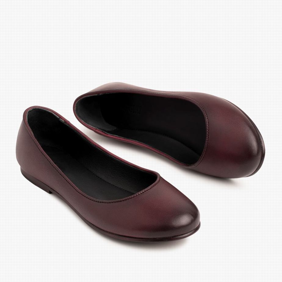 Thursday Boots Feliz Ballerinas Dames Bordeaux | SWJ3692BB