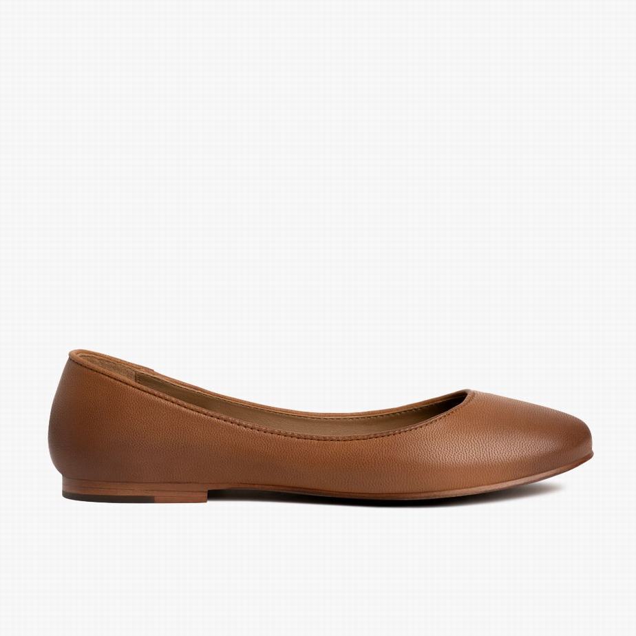 Thursday Boots Feliz Ballerinas Dames Toffee | UQP8981WQ