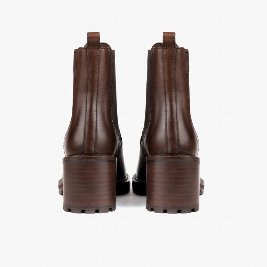 Thursday Boots Knockout Chelsea Laarzen Dames Chocola | BXX4494GK