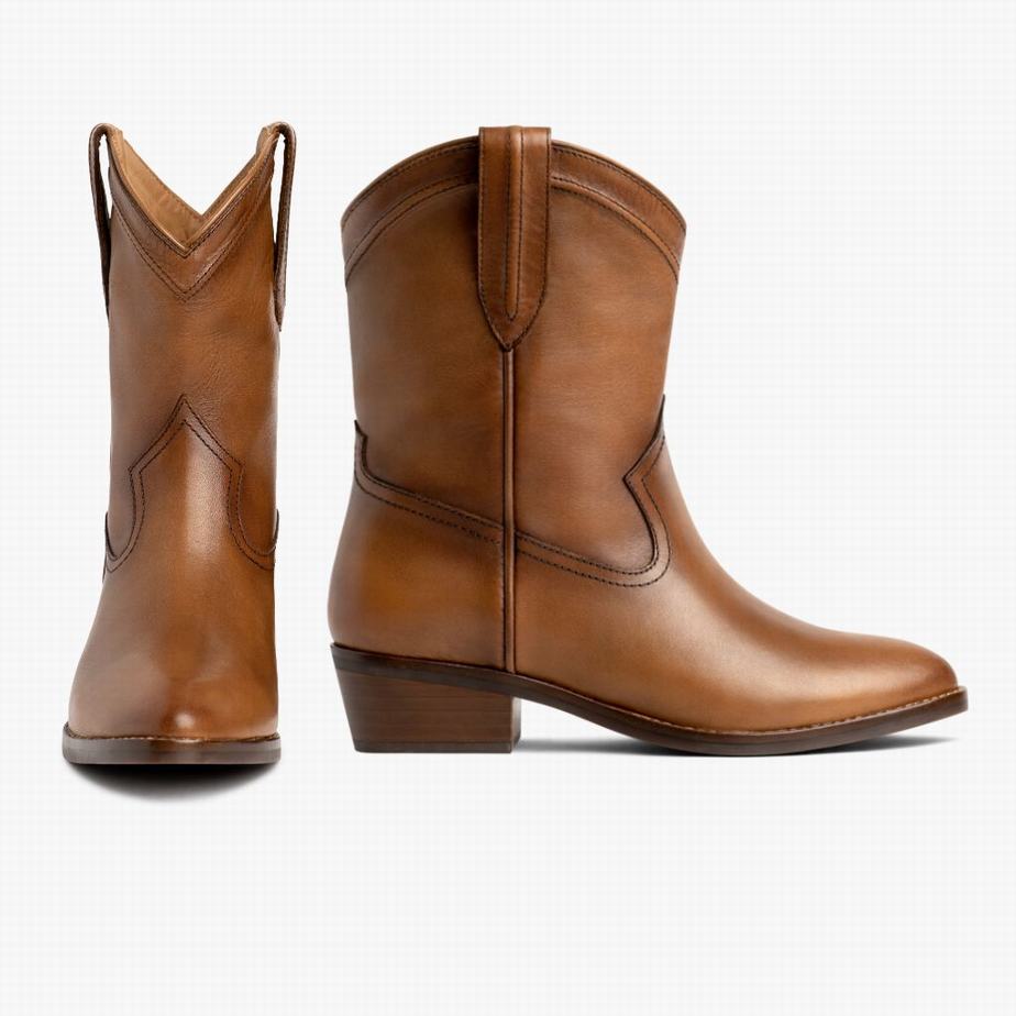 Thursday Boots Liberty Western Laarzen Dames Bruin | TOG45EL