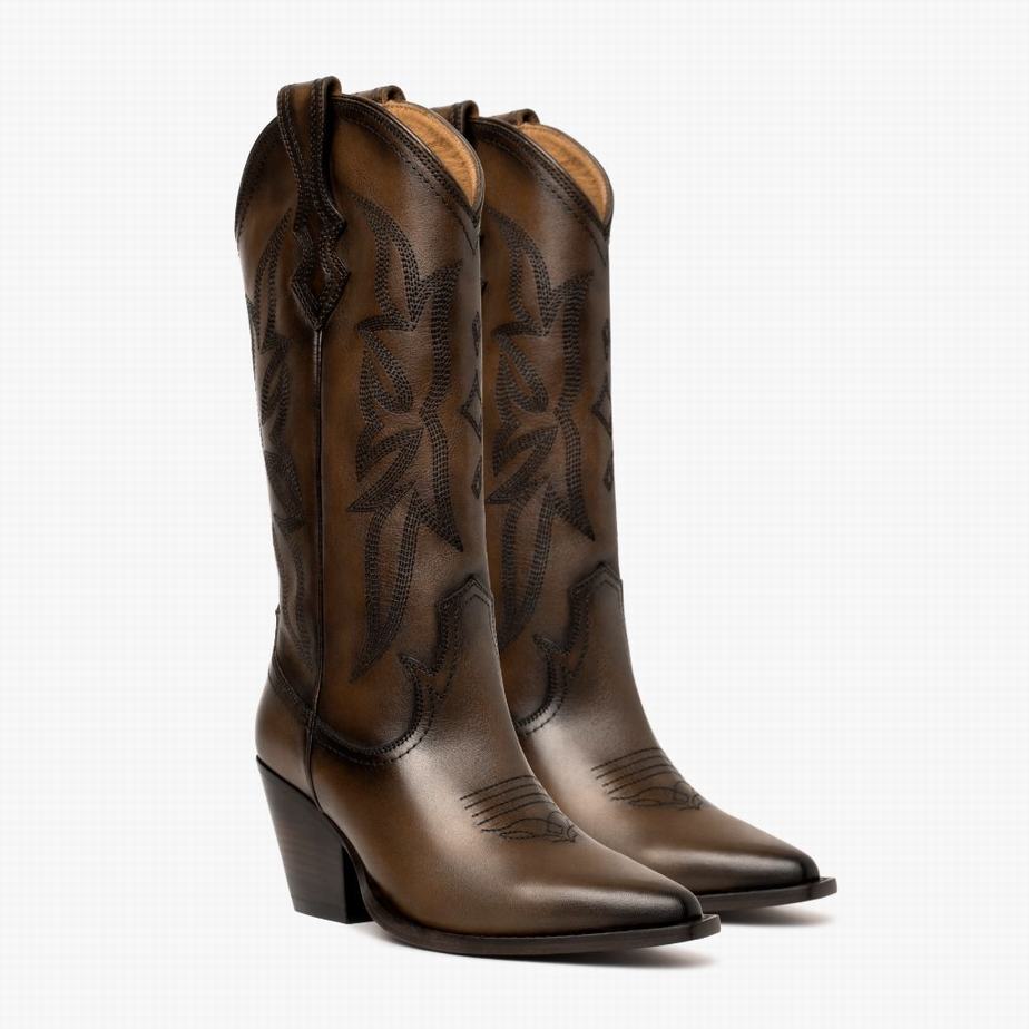 Thursday Boots Rodeo Western Laarzen Dames Chocola | IKR2258FC