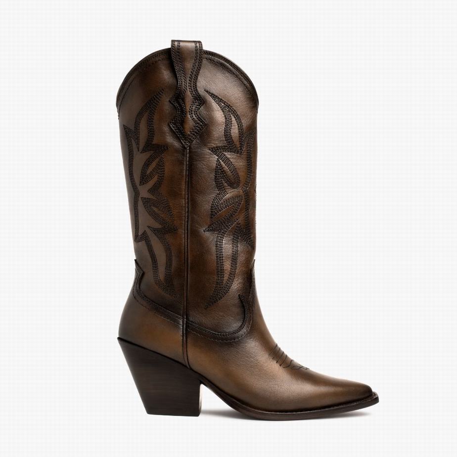 Thursday Boots Rodeo Western Laarzen Dames Chocola | IKR2258FC