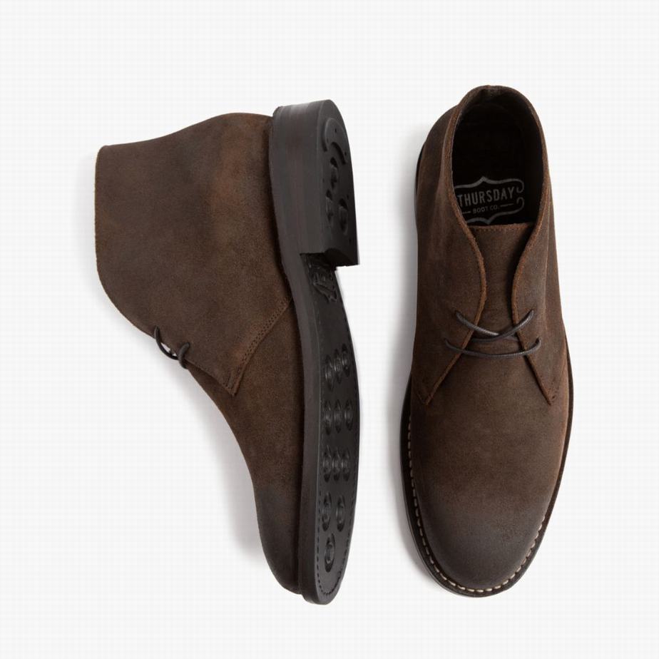 Thursday Boots Scout Chukka Laarzen Heren Mocha | MII8126UG