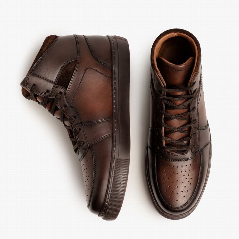 Thursday Boots Showtime Hoge Sneakers Heren Koffie | XSV2492GX