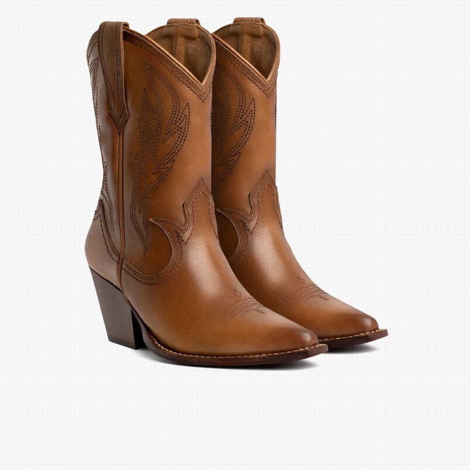 Thursday Boots Sierra Western Laarzen Dames Bruin | UHK5876LQ