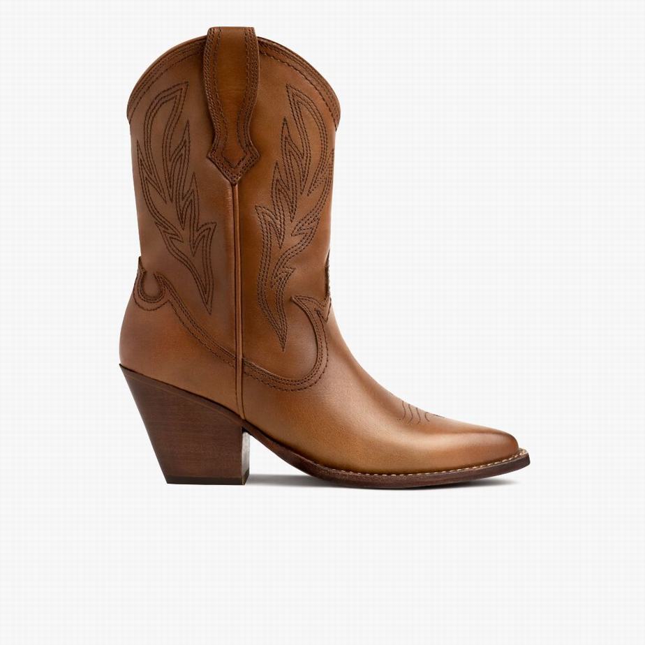 Thursday Boots Sierra Western Laarzen Dames Bruin | UHK5876LQ