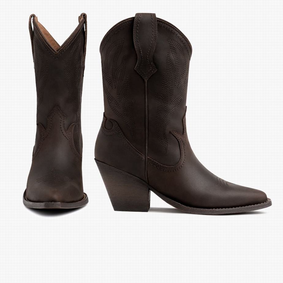 Thursday Boots Sierra Western Laarzen Dames Bruin | IWS1716VZ