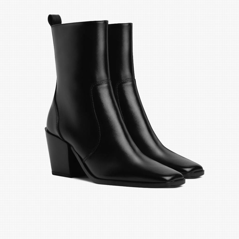 Thursday Boots Soho Zip Laarzen Dames Zwart | LZW2027CW