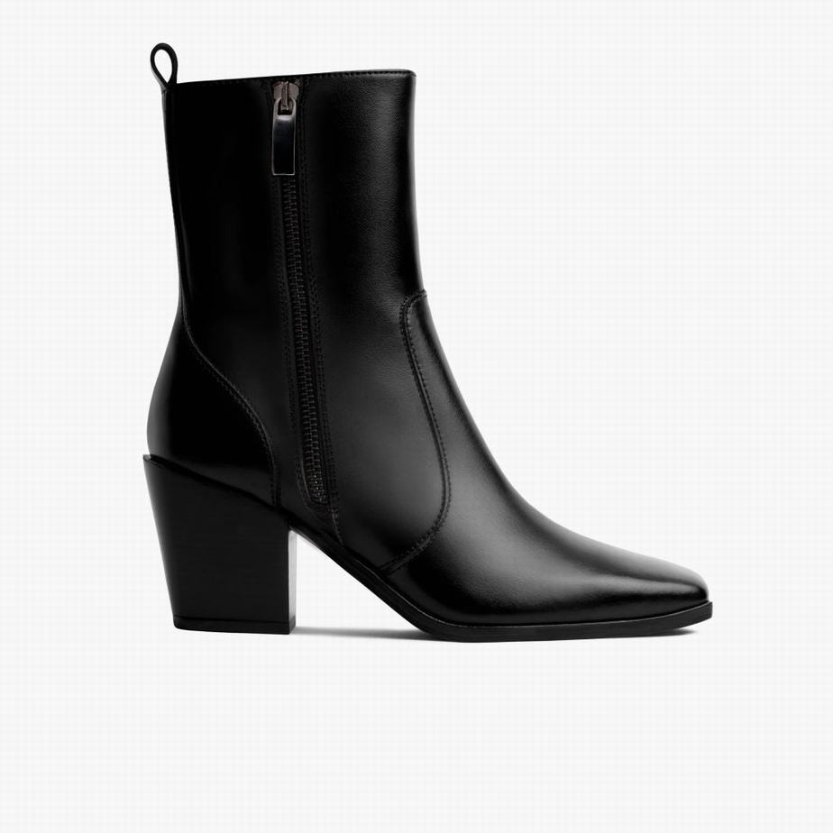 Thursday Boots Soho Zip Laarzen Dames Zwart | LZW2027CW