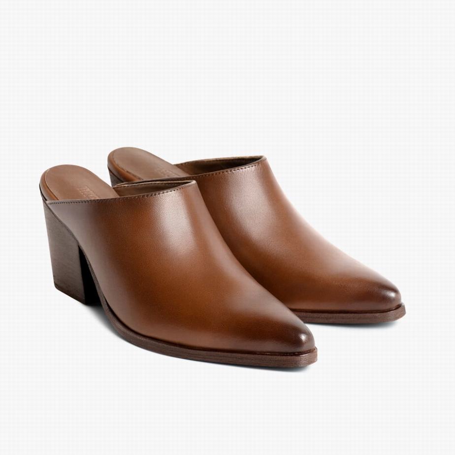 Thursday Boots Summer Mules Dames Brandy | DLM3329XP