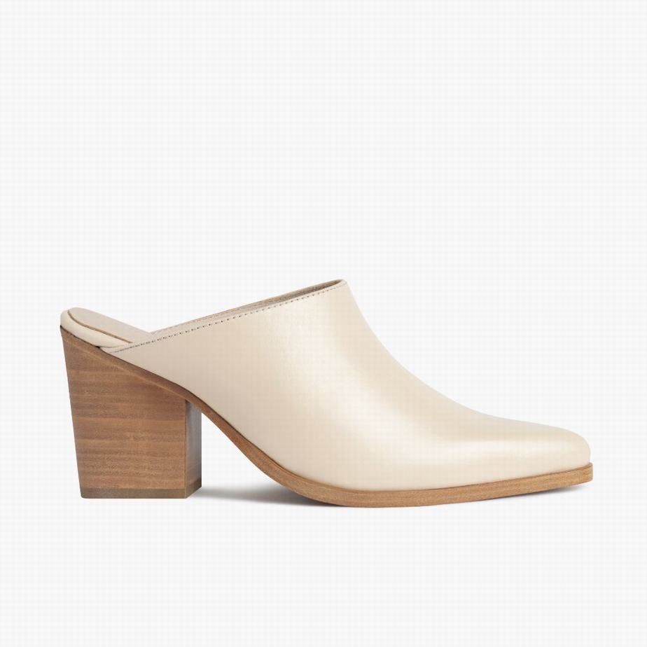 Thursday Boots Summer Mules Dames Wit | FAN3838PT