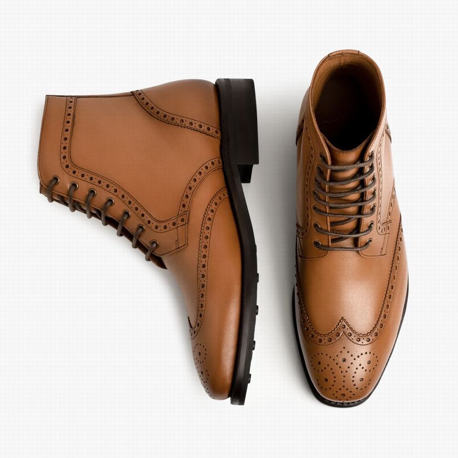 Thursday Boots Wingtip Veterlaarzen Heren Bruin | JPC1393SU