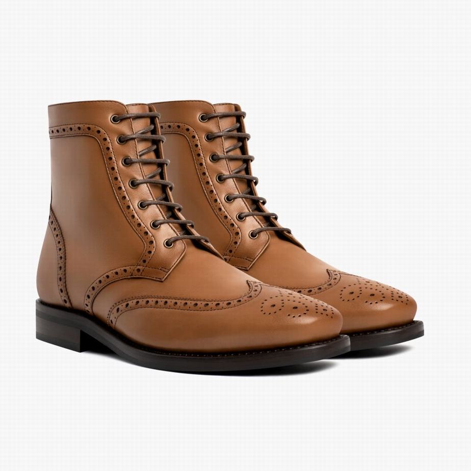 Thursday Boots Wingtip Veterlaarzen Heren Bruin | JPC1393SU