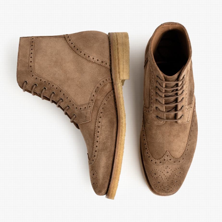 Thursday Boots Wingtip Veterlaarzen Heren Bruin | EQW775UE